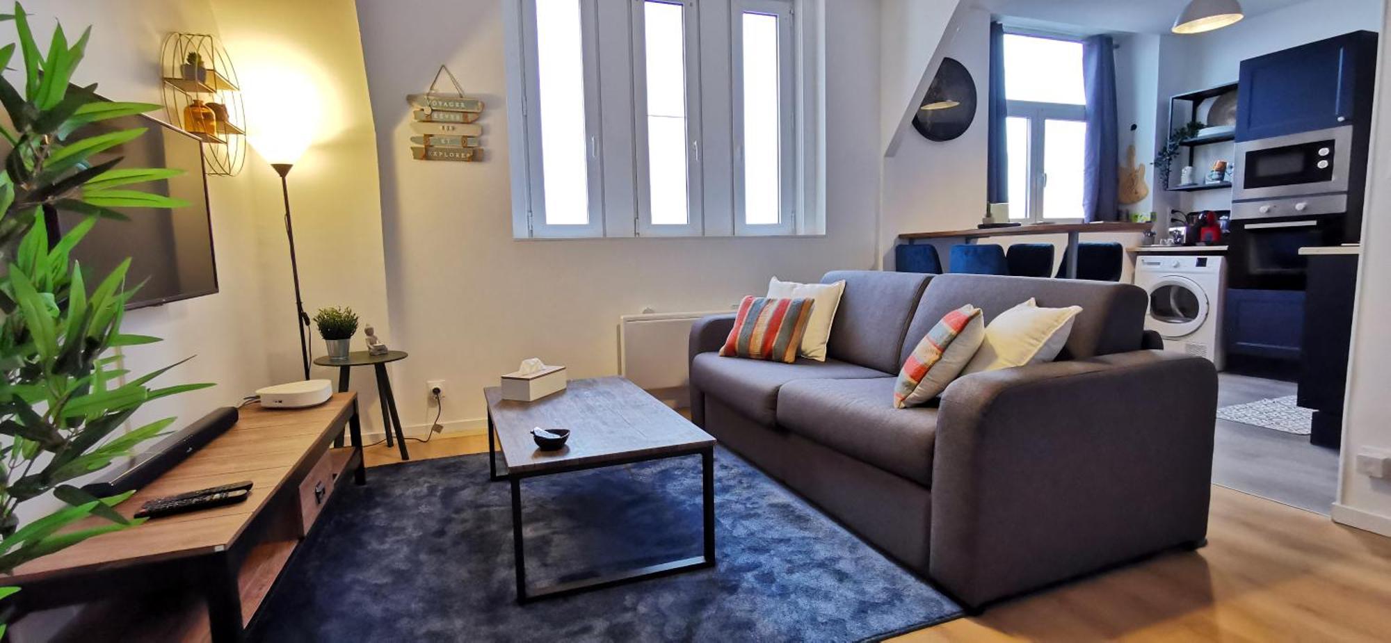 Apartment Reims - Ideal Pour Pro En Deplacement *wifi Rapide *vue Panoramique *parking Facile *